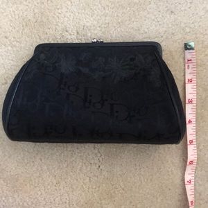 Authentic Christian Dior black clutch.
